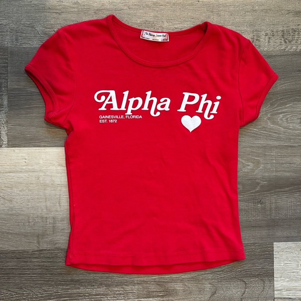Alpha Phi Gainesville FL Red T size M